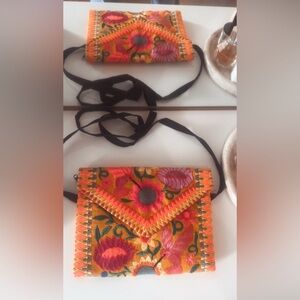 Colorful Embroidered Crossbody Bag (Brand New No Tags)